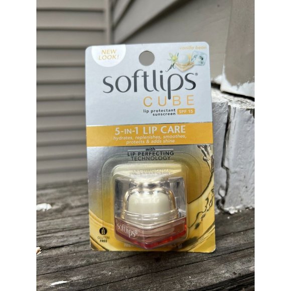 Softlips Cube 5-in-1 Lip Care Vanilla Bean DISCONTINUED ITEM COLLECTIBLE LQQK - Picture 1 of 2